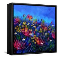 Purple Wild Flowers-Pol Ledent-Framed Stretched Canvas