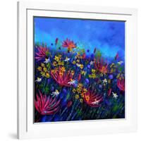 Purple Wild Flowers-Pol Ledent-Framed Art Print