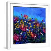 Purple Wild Flowers-Pol Ledent-Framed Art Print