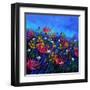 Purple Wild Flowers-Pol Ledent-Framed Art Print