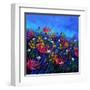 Purple Wild Flowers-Pol Ledent-Framed Art Print