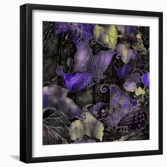 Purple Wings-Mindy Sommers-Framed Giclee Print