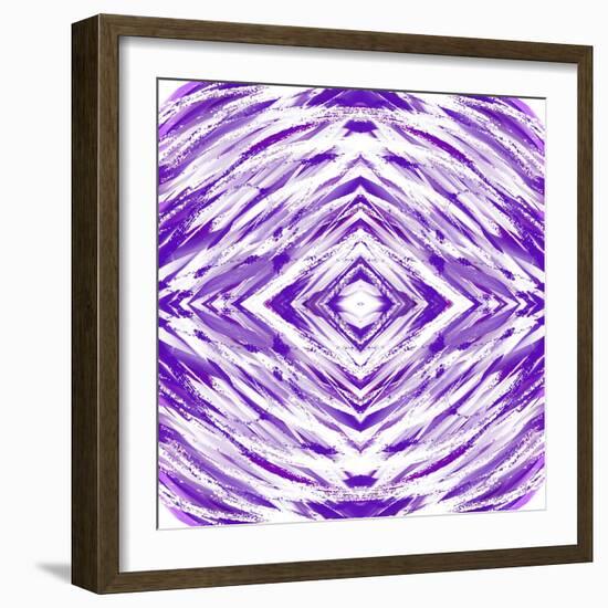 Purple with White Streaks-Deanna Tolliver-Framed Giclee Print