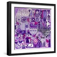 Purple-Oxana Zaiko-Framed Giclee Print