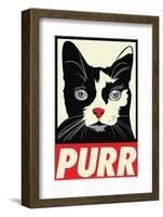 Purr Propaganda-Rachel Caldwell-Framed Art Print