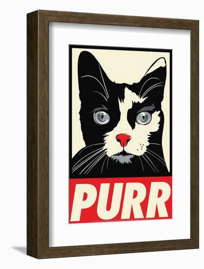 Purr Propaganda-Rachel Caldwell-Framed Art Print