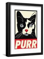 Purr Propaganda-Rachel Caldwell-Framed Art Print