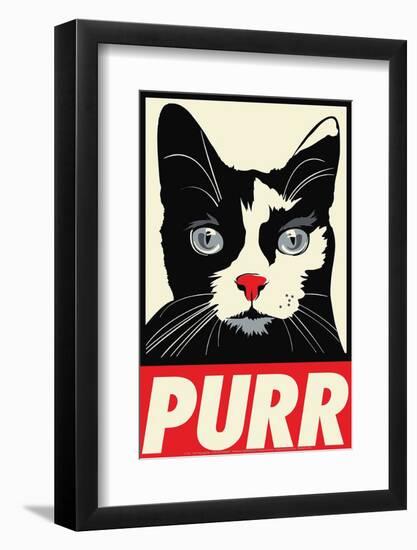 Purr Propaganda-Rachel Caldwell-Framed Art Print