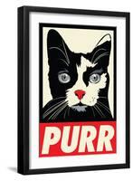 Purr Propaganda-Rachel Caldwell-Framed Art Print