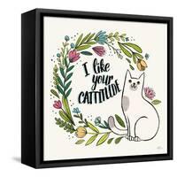 Purrfect Garden IX-Janelle Penner-Framed Stretched Canvas