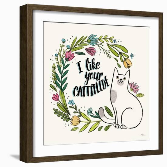 Purrfect Garden IX-Janelle Penner-Framed Art Print