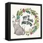 Purrfect Garden VIII-Janelle Penner-Framed Stretched Canvas