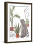 Purrfect Plants Collection B-June Vess-Framed Art Print