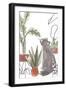 Purrfect Plants Collection B-June Vess-Framed Art Print