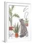 Purrfect Plants Collection B-June Vess-Framed Art Print