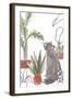 Purrfect Plants Collection B-June Vess-Framed Art Print