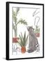 Purrfect Plants Collection B-June Vess-Framed Art Print