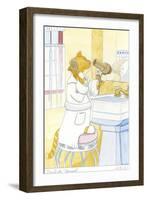 Purrfectly Primped-Tara Friel-Framed Art Print