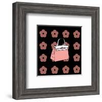 Purse in Soft Rose-null-Framed Art Print