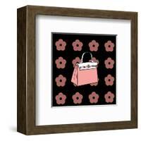 Purse in Soft Rose-null-Framed Art Print