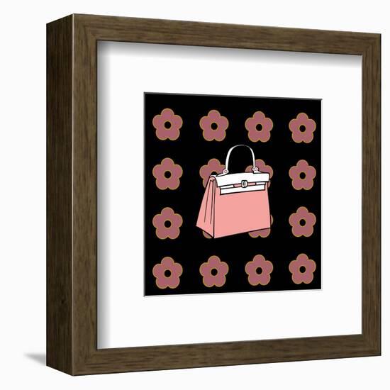 Purse in Soft Rose-null-Framed Art Print