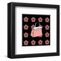 Purse in Soft Rose-null-Framed Art Print