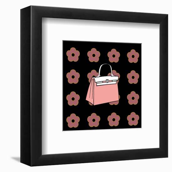 Purse in Soft Rose-null-Framed Art Print