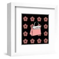 Purse in Soft Rose-null-Framed Art Print