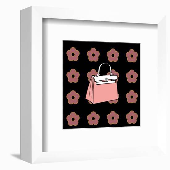 Purse in Soft Rose-null-Framed Art Print