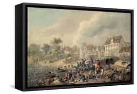 Pursuit of the French Through Leipzig, 1813-John Augustus Atkinson-Framed Stretched Canvas