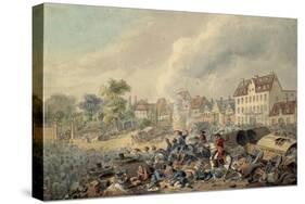 Pursuit of the French Through Leipzig, 1813-John Augustus Atkinson-Stretched Canvas