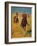 Pursuit or the Attack-Charles Shreyvogel-Framed Art Print