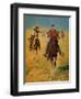 Pursuit or the Attack-Charles Shreyvogel-Framed Art Print