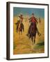 Pursuit or the Attack-Charles Shreyvogel-Framed Art Print