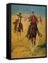 Pursuit or the Attack-Charles Shreyvogel-Framed Stretched Canvas