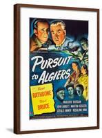 Pursuit to Algiers, Basil Rathbone, Nigel Bruce, 1945-null-Framed Art Print