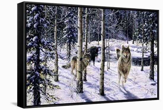 Pursuit-Jeff Tift-Framed Stretched Canvas