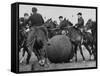 Push Ball Game at the Annual Horse Show at the Hippodrome-null-Framed Stretched Canvas