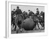 Push Ball Game at the Annual Horse Show at the Hippodrome-null-Framed Photographic Print