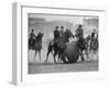 Push Ball Game at the Hippodrome Stadium-Howard Sochurek-Framed Photographic Print