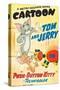 Push-Button Kitty, Tom, Jerry on poster art, 1952-null-Stretched Canvas