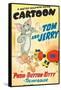 Push-Button Kitty, Tom, Jerry on poster art, 1952-null-Framed Stretched Canvas