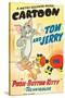 Push-Button Kitty, Tom, Jerry on poster art, 1952-null-Stretched Canvas