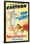 Push-Button Kitty, Tom, Jerry on poster art, 1952-null-Framed Poster