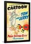 Push-Button Kitty, Tom, Jerry on poster art, 1952-null-Framed Poster