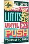 Push Yourself to Your Limits-Vintage Vector Studio-Mounted Art Print