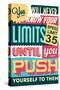 Push Yourself to Your Limits-Vintage Vector Studio-Stretched Canvas