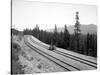 Pushcart with Railroad Crew, Circa 1915-Asahel Curtis-Stretched Canvas