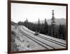 Pushcart with Railroad Crew, Circa 1915-Asahel Curtis-Framed Giclee Print