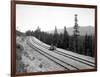 Pushcart with Railroad Crew, Circa 1915-Asahel Curtis-Framed Giclee Print